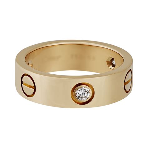 cartier love ring yellow gold with diamonds replica|cartier love ring price euro.